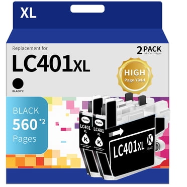 Compatible Brother LC401XL High Yield Ink Cartridge 4-Pack Combo