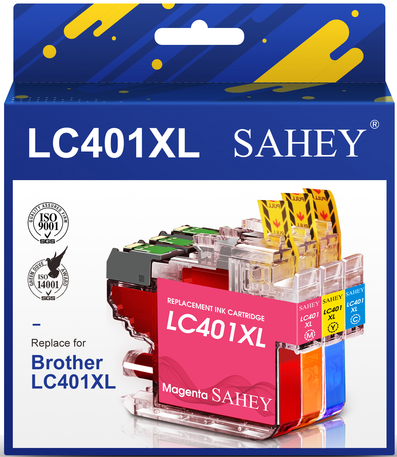 LC401XL Ink Cartridges for Brother Printer High Yield for Brother LC401 XL LC401 Used for MFC