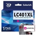 thumbnail image 1 of LC401XL LC401 MFC-J1010DW Ink Cartridges High Yields for Brother Printer 401XL LC 401 1-Pack for MFC-J1010DW MFC-J1170DW MFC-J1012DW MFC-J1800DW MFC J1010DW (1 Magenta), 1 of 7