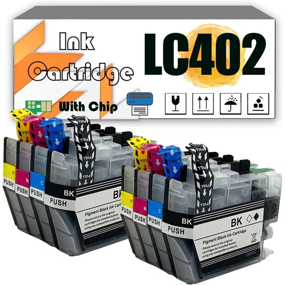 LC402 Ink Cartridges Compatible for Brother MFCJ5340DW MFCJ6740DW MFCJ6540DW MFCJ6940DW Printers