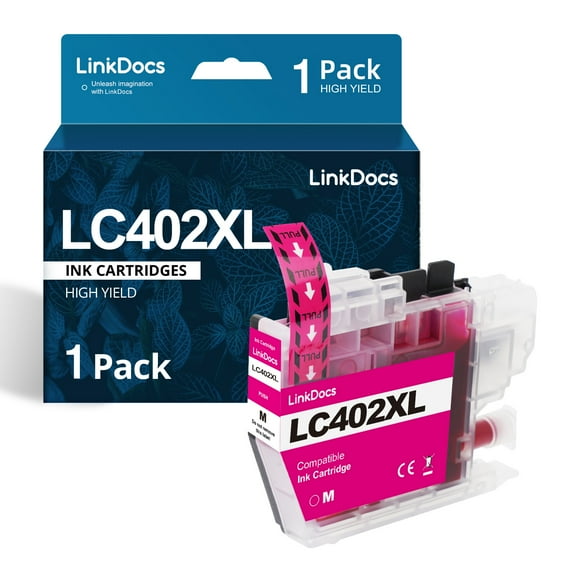 LC402XL Ink Cartridges Replacement for Brother LC402XL Ink Cartridges LC402 used with Brother MFC J5340DW MFC J6740DW MFC J6540DW MFC J6940DW Printers(Magenta )