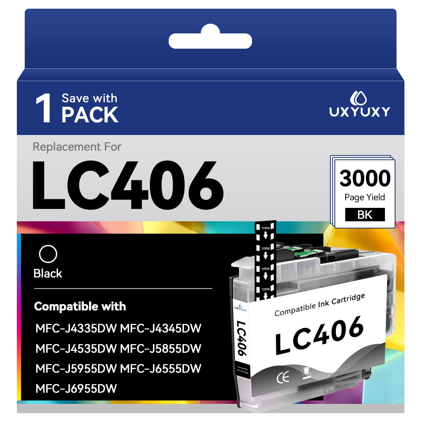 LC406 Ink Cartridge for Brother LC406 LC-406 for MFC-J4335DW MFC ...