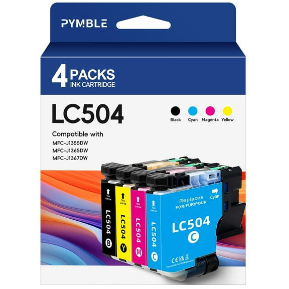 LC504 Ink for Brother LC504 Ink Cartridges LC504 Brother Ink Cartridges for Brother MFC-J1365DW Printers
