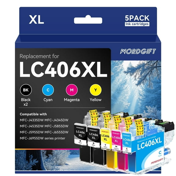 LC406XL Brother Ink Cartridges LC406 Ink Cartridges LC406XL for Brother MFC-J4335DW MFC-J4535DW Printer Ink