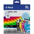 thumbnail image 1 of LC406XL Ink Cartridge for Brother LC406 Ink Cartridge for Brother Printer for MFC-J4335DW MFC-J6955DW MFC-J5855DW Printer(4-Pack), 1 of 6