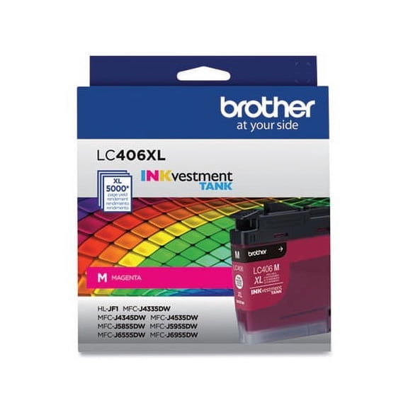 LC406XLMS INKvestment High-Yield Ink 5,000 Page-Yield, Magenta