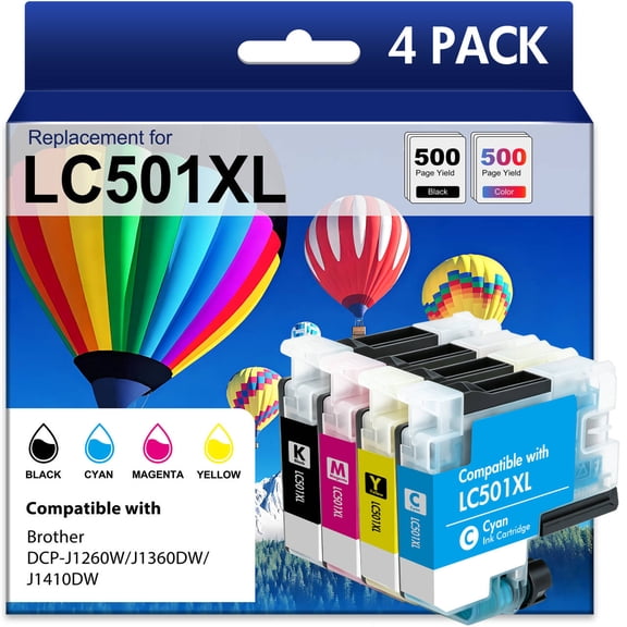 Brother, Ink Cartridge, High Yield Black, 500 Pages - Walmart.com