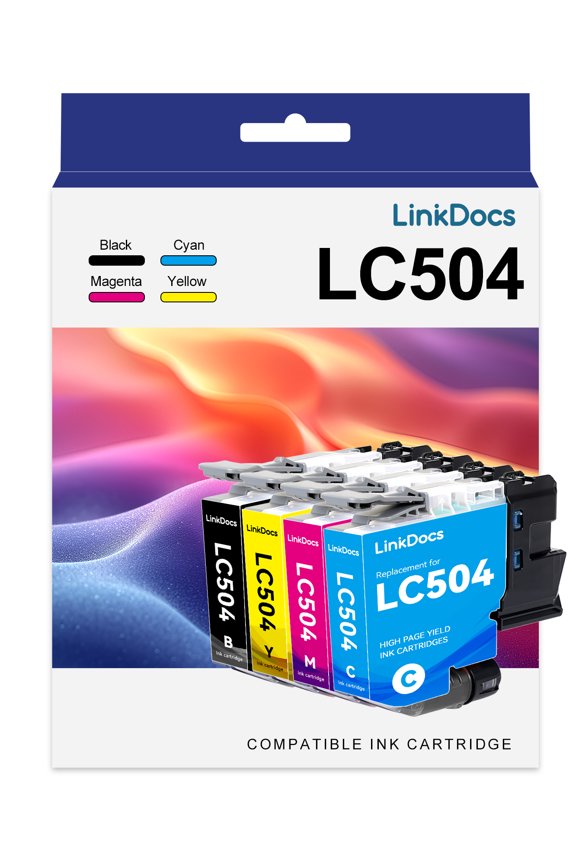 LC504 Ink cartridges compatible for Brother LC504 Ink for Brother Ink LC504 Printer Ink