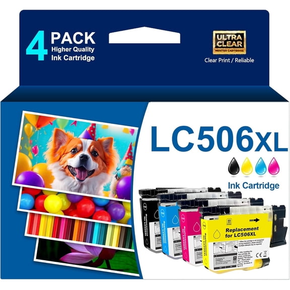 LC506 LC 506 LC506XL LC 506XL Ink Cartridges Compatible with Brothervestment 4355 4555 4557 MFC-J4355DW MFC-J4555DW MFC-J4557DW Printer