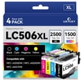 thumbnail image 1 of LC506XL Ink Cartridge Compatible for Brother LC506 LC506XL for MFC-J4355DW MFC-J4555DW MFC-J4557DW Printer (4-Pack), 1 of 6