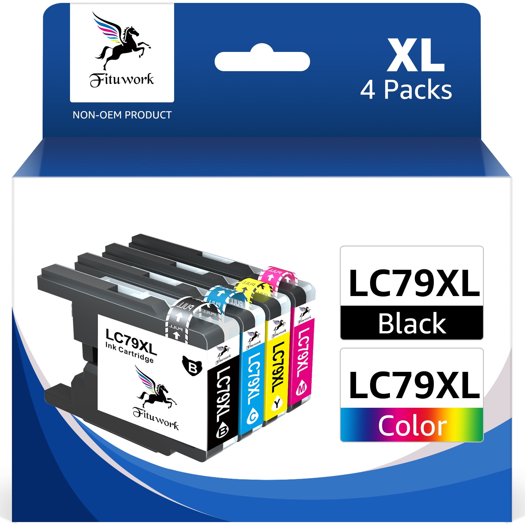 Lc75 Ink Cartridge Campatible For Brother Lc71 Lc79 Lc 75 Xl High Yield Ink Cartridge For 0172