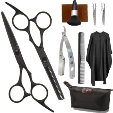 Set Forbici Professionali Da Barbiere Sharpend 6 Pollici - Con Custodia In Pelle E Pettine