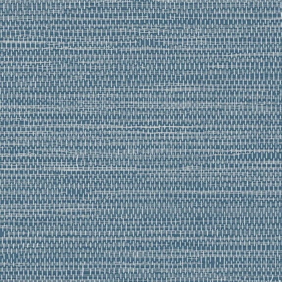 LCBarley Grasscloth Peel and Stick Wallpaper Blue Thick Fabric Textured Linen Papel Tapiz Para Pared 17.3"x118"