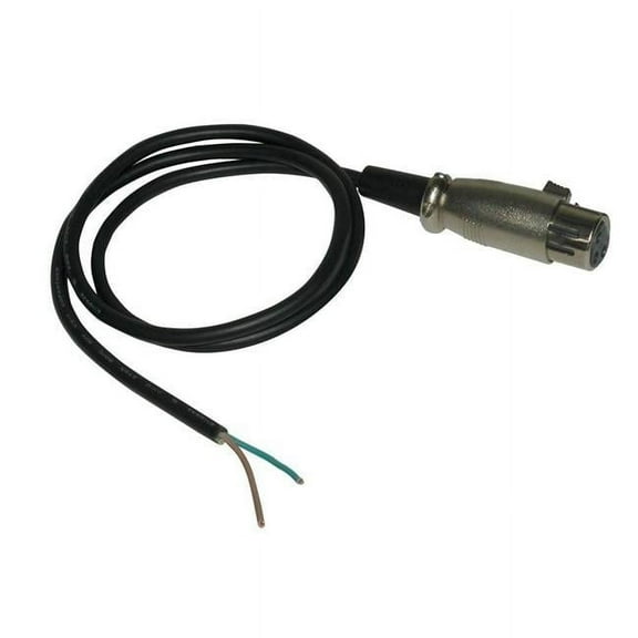 LCC-HW-J3F-72 72 in. Cable-Bare Wire to Mini DMX 3-Pin Female Plug