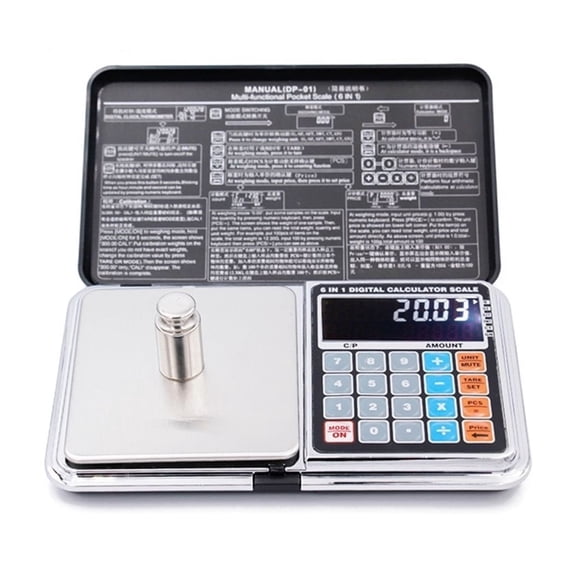 LCD 6 In 1 Multi-function Digital Scales Electronic 0.01*500g Weight Balance With Grams And Ounces For For Silver Jewelry