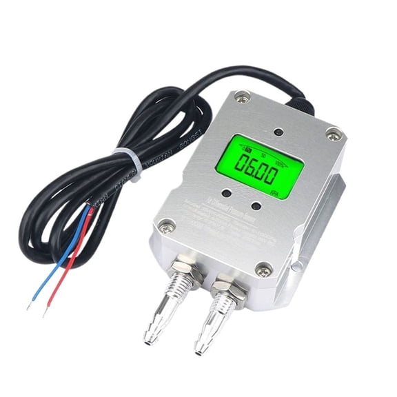 LCD Air Pressure Sensor Digital Wind Differential Pressure Transmitter 4-20mA Out Sensor Gas Pressure Transmitter ,Low Maintenance