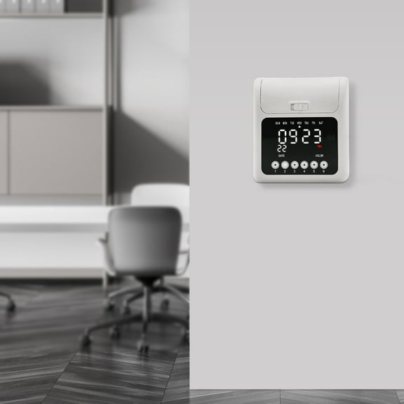 LCD Attendance Punch Time Clock Recorder with 50 Time Cards Check in Time Stamp