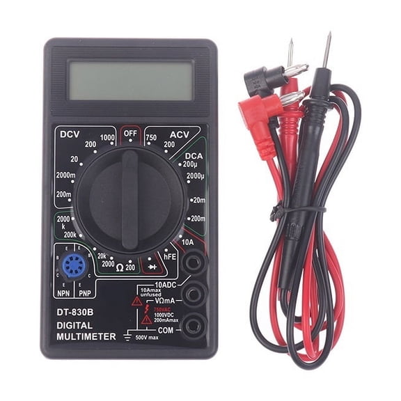 LCD Auto Range Digital Voltmeter Multimeter Ohmmeter Volt Tester Measures Voltage Current ,High&Low Sensitivity