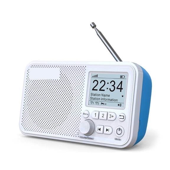 LCD Bluetooth-Complitable 5.0 Digital Radio Stereo DAB TF Card FM Audio Receiver Player Audio Player Portable for Home