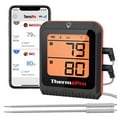 thumbnail image 1 of LCD Bluetooth Enabled Grill & Meat Thermometer, Orange, 1 of 1