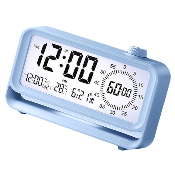 LCD Digital Alarm Clock for Kids Student 60 Minutes Visual Timers Rechargeable Nightlight for Homeschooling and Teaching
