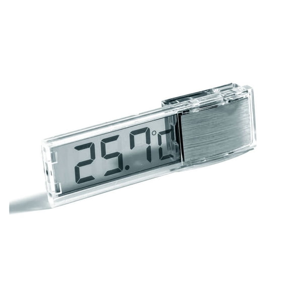 LCD Digital Aquarium Thermometer - Electronic Fish Tank Temperature Meter, Aquarium Accessory ,Fast Response - SILVER