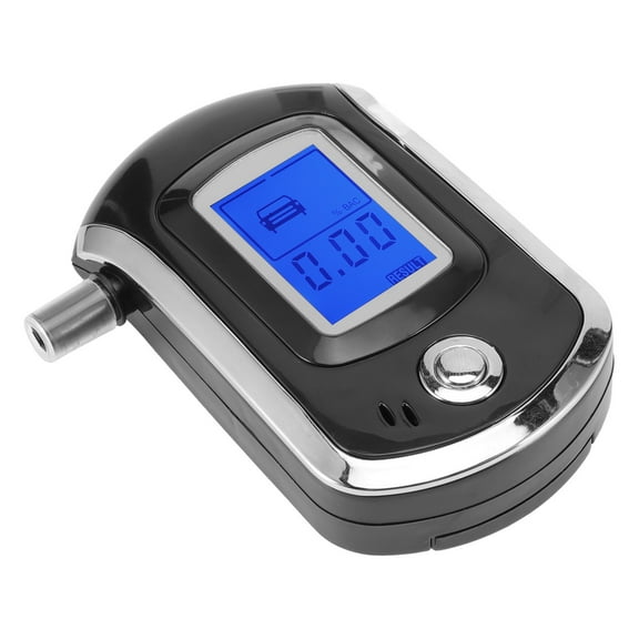 LCD Digital Breath Tester Mini Portable Blowing Type Professional Breathalyzer AT6000