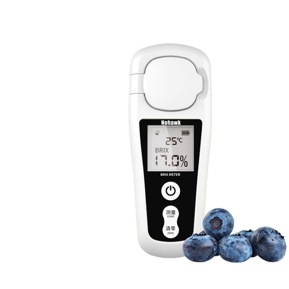 LCD Digital Brix Meter Rechargeable Sugar Saccharometry Meter For Measuring Liquid Sugar Content Of Fruit Drink Honey - 0-55 RANGE