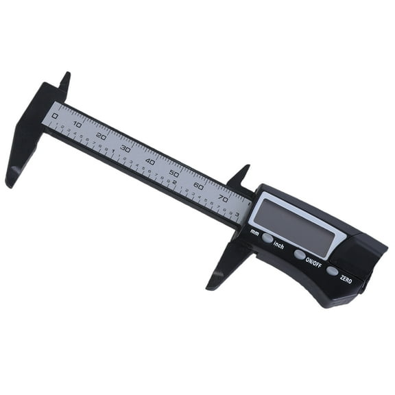 LCD Digital Caliper 0-75mm Vernier Caliper Micrometer Gauge Thickness Diameter Measure Tool with Unit Conversion