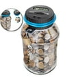 thumbnail image 1 of LCD Digital Coin Counter Jar, Clear Money Savings Bank, Plastic Change Dispenser for Allowance Use, 1 of 4