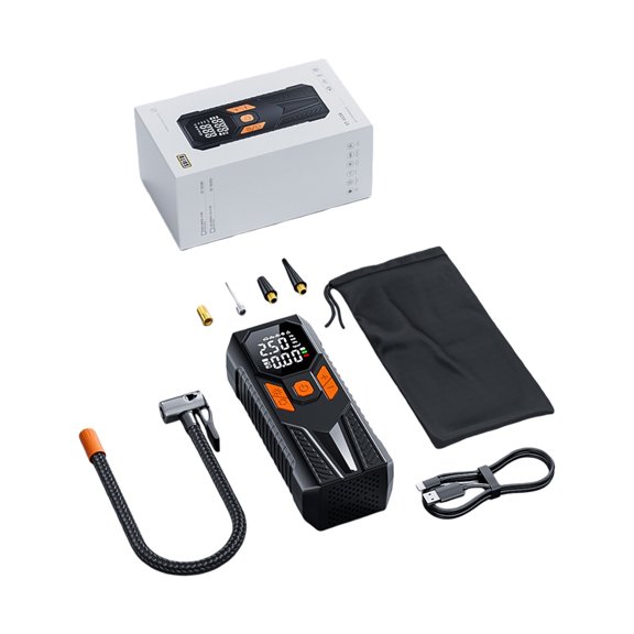 LCD Digital Display Air Compressor For Vehicle Tires Portable Design Fast Inflation Motorcycle Bike Pumps Constr