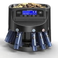 thumbnail image 1 of LCD Digital Display Coin Counting and Sorting Machine, Automatic Wrapping, Fast Accurate Sorting - 270 Coins/Min, 1 of 11