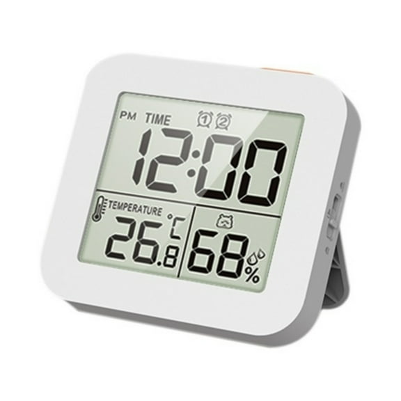 LCD Digital Display Hygrothermograph Humidity Meter Temprature Meter Multifunctional Clock Timer Recyclable Timing Two Sets Of Alarms Clock