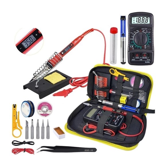 LCD Digital Display Temperature Adjustable,Soldering Gun With Adjustable Temperature And Fast Heating Ceramic Thermostatic Design ,Accurate Temperature Control