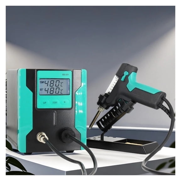 LCD Digital Electric Desoldering Pump BGA Desoldering Suction Vacuum Solder Sucker Gun Auto Sleep