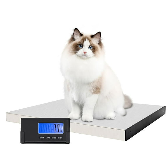 LCD Digital Floor Scale,201 Stainless Steel Commercial Scales Digital Weight Wireless Remote Display Heavy Duty Weight Scale for Post Offices Warehouses Factories Industry Load 396 Lbs