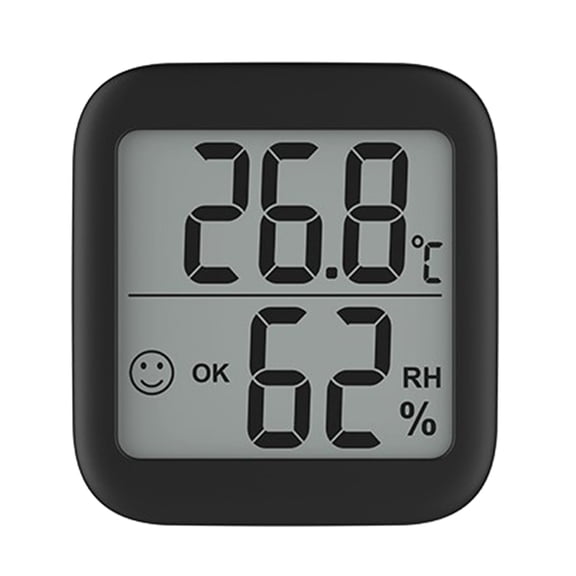 LCD Digital Hygrometer High Accuracy Temperature Humidity Detector-Sensor Meter with Magnet Foldable-Bracket