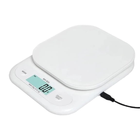 LCD Digital Kitchen Scale 3kg/7kg Food Scale Battery/USB Charging Electronic Balance Measuring Grams Scales for Cooking Baking