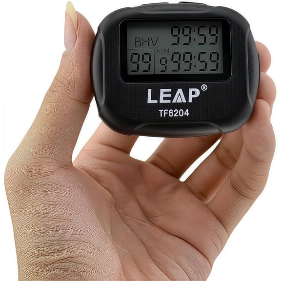 LCD Digital Large Display Alarm Interval Timer TF6204 Trainning Running Yoga Weight Lifting Running Stopwatch Sports Timer