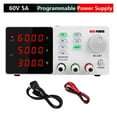 thumbnail image 1 of LCD Digital Switching DC Power Supply Voltage Regulators Lab Repair Adjustable 110/220V Power Source 30V 60V 10A 5A Protect Eyes ,Low-loss, 1 of 5