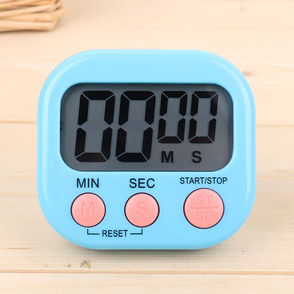 LCD Digital Timer 6.5 X 7 X 0.8 Cm Kitchen Egg Cooking Magnetic Timer ...