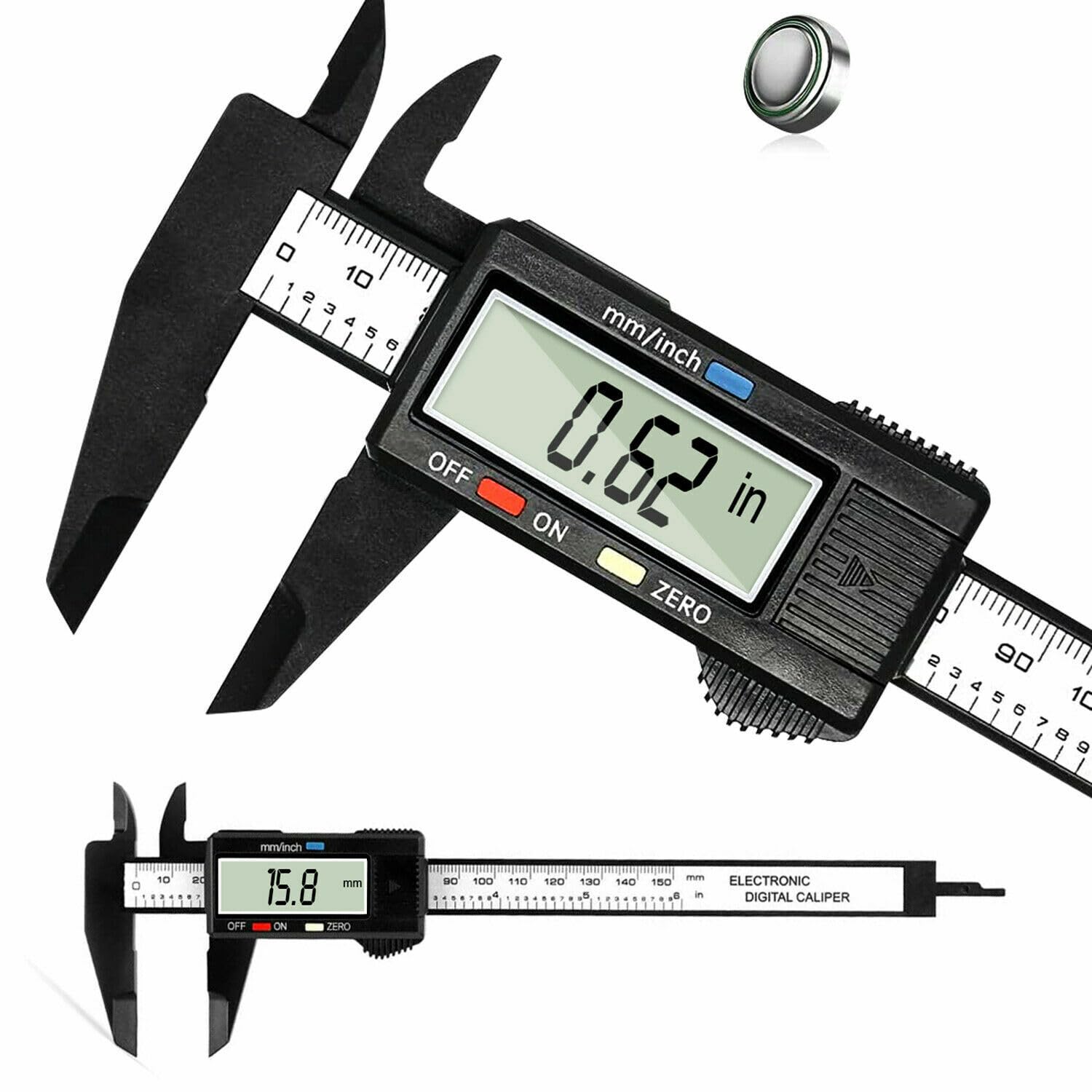 LCD Digital Vernier Caliper Electronic Gauge Ruler Caliber Micrometer