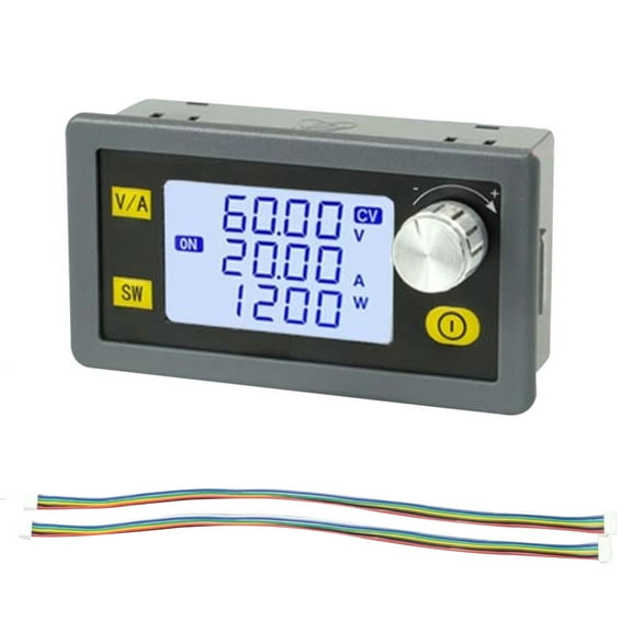 LCD Display CNC Adjustable Direct Current Stabilized Voltage Power Supplys Constant Voltage and Constant Current 20A 1200W Step-down Module