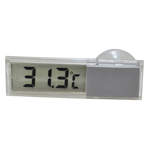 LCD Display Digital Car Clock / Temperature Meter Gauge Automotive Clock Monitor with Sucker