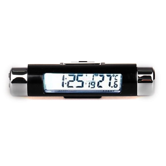 LCD Display Digital Car Clock Temperature Meter Gauges Automobile Clock Monitor with Backlights