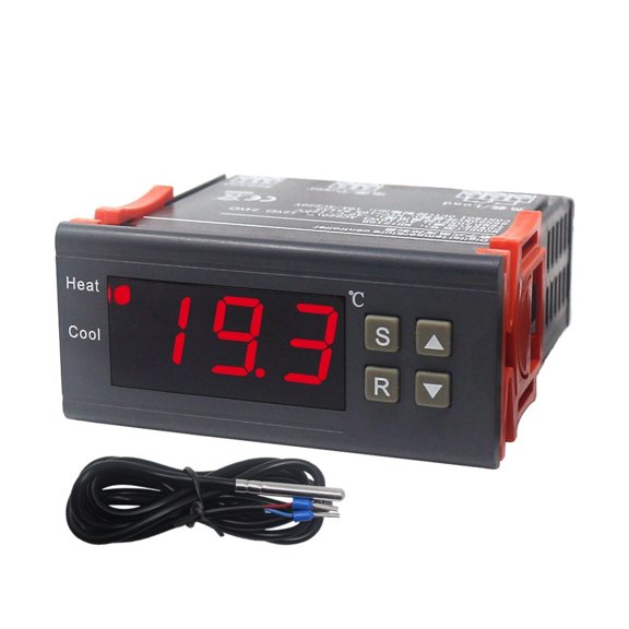 LCD Display Digital Thermostat Regulator Temperature Controller With NTC Sensor