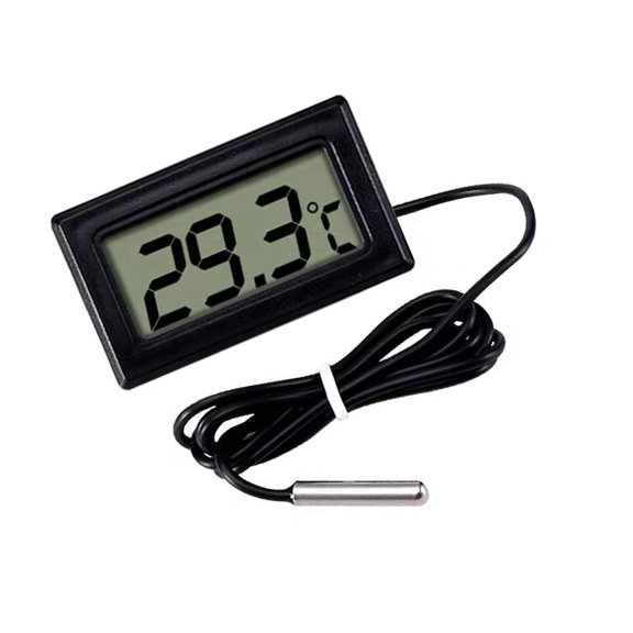 LCD Display Digital with Probe, Temperature Meter for Freezer Fridge Aquarium