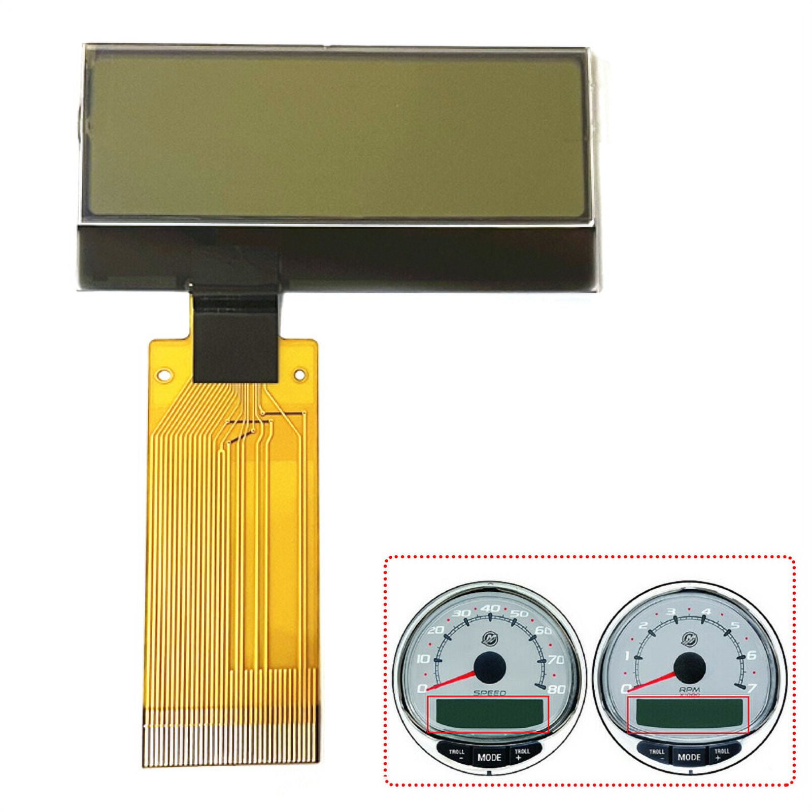 LCD Display For Mercury Smartcraft SC1000 Tachometer Speedometer Gauge