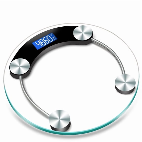 LCD Display High-Definition Digital Scale Round Shape Bathroom Body Weight Scale 0.2-180KG Precision Floor Electronic Scales