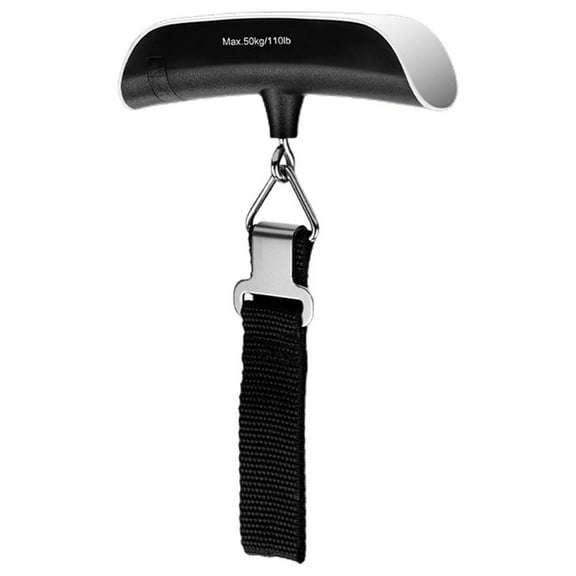 LCD Display Luggage Scale with Green Backlight - 110 lb/50 kg Capacity